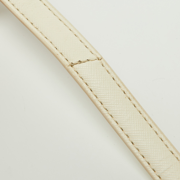 TORY BURCH Off White Leather Mini Robinson Double Zip Tote - Picture 7 of 8